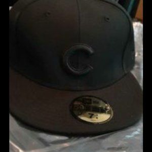 New Era All Black Chicago Cubs